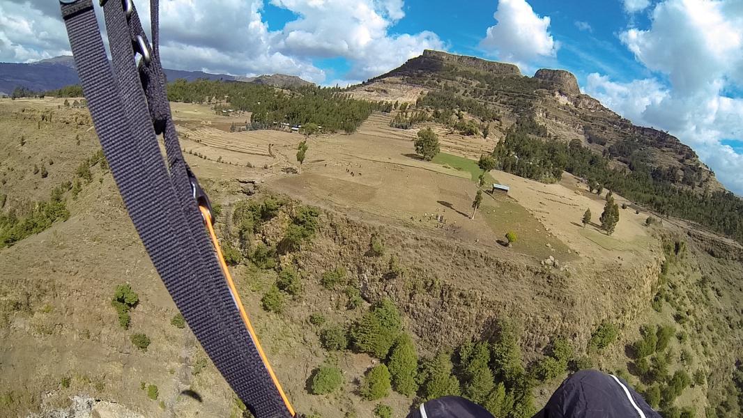 Vista sul decollo di Lalibela (Etiopia)